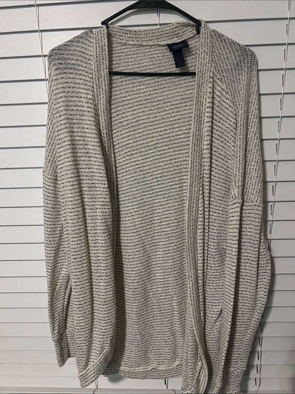 Daytrip Cream Marled Open-Front Women's Cardigan